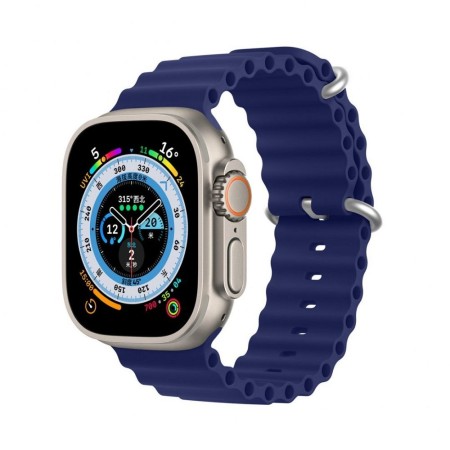 Curea Ceas DUX DUCIS Ocean Wave - Curea Sport din Silicon pentru Apple Watch 38/40/41mm - Albastru Curea Ceas DUX DUCIS Ocean Wave - Curea Sport din Silicon pentru Apple Watch 38/40/41mm - Albastru