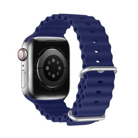 Curea Ceas DUX DUCIS Ocean Wave - Curea Sport din Silicon pentru Apple Watch 38/40/41mm - Albastru Curea Ceas DUX DUCIS Ocean Wave - Curea Sport din Silicon pentru Apple Watch 38/40/41mm - Albastru