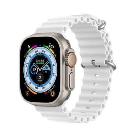 Curea Ceas DUX DUCIS Ocean Wave - Curea Sport din Silicon pentru Apple Watch 38/40/41mm - Alb Curea Ceas DUX DUCIS Ocean Wave - Curea Sport din Silicon pentru Apple Watch 38/40/41mm - Alb
