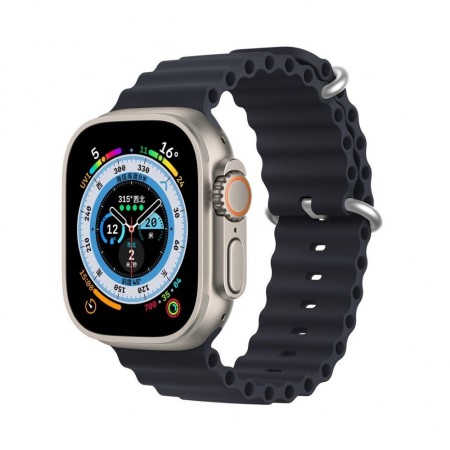 Curea Ceas DUX DUCIS Ocean Wave - Curea Sport din Silicon pentru Apple Watch 42/44/45mm - Graphite Curea Ceas DUX DUCIS Ocean Wave - Curea Sport din Silicon pentru Apple Watch 42/44/45mm - Graphite