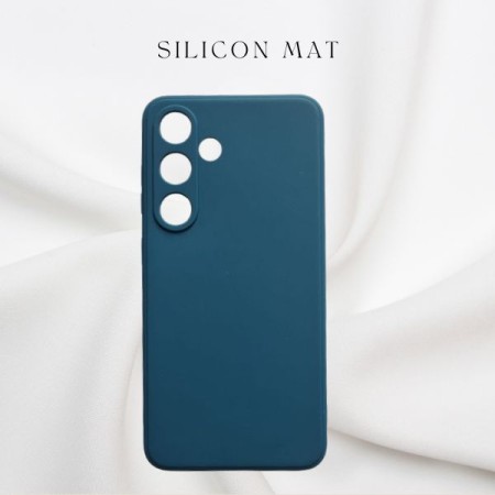 Husa Protectie Silicon Mat Samsung S24 Ultra - Albastru Husa Protectie Silicon Mat Samsung S24 Ultra - Albastru