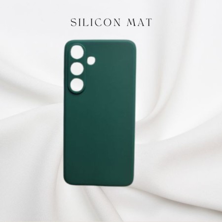 Husa Protectie Silicon Mat Samsung S24 Ultra - Verde Husa Protectie Silicon Mat Samsung S24 Ultra - Verde