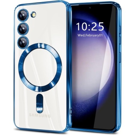 Husa Protectie Electro Mag Compatibila MagSafe pentru Samsung S24 -Albastru Husa Protectie Electro Mag Compatibila MagSafe pentru Samsung S24 -Albastru