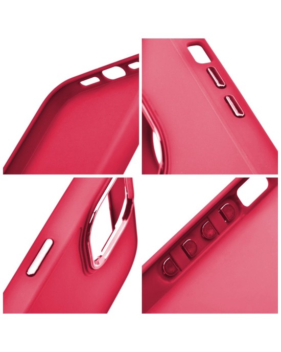 Husa Silicon Soft cu Rama Protectie Lentila Samsung S24 - Magenta