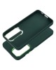 Husa Silicon Soft cu Rama Protectie Lentila Samsung S24 Plus- Verde