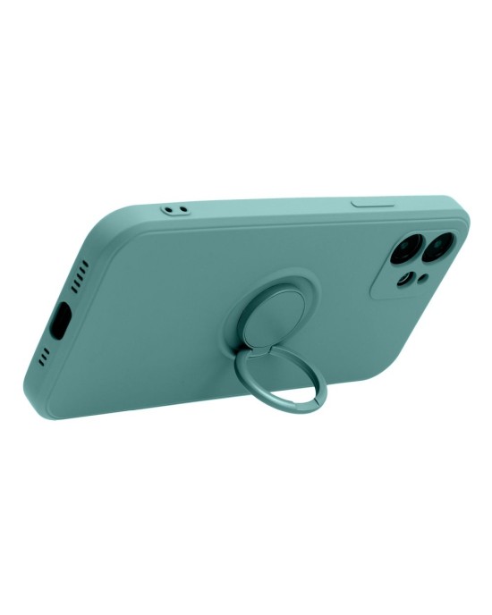 Husa Protectie cu Inel din Silicon pentru Samsung A34 - Verde