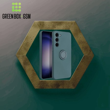 Husa Protectie cu Inel din Silicon Soft Samsung S23 Plus -Verde Husa Protectie cu Inel din Silicon Soft Samsung S23 Plus -Verde