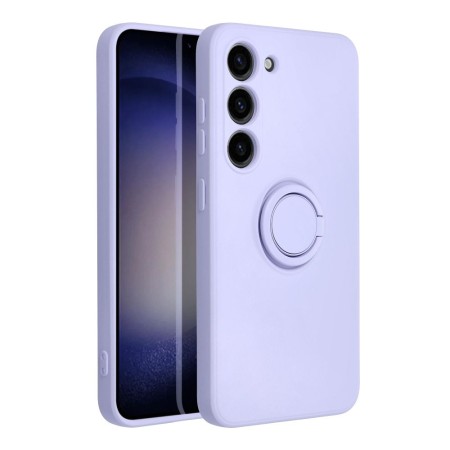 Husa Protectie cu Inel din Silicon Soft Samsung S23 - Mov Husa Protectie cu Inel din Silicon Soft Samsung S23 - Mov