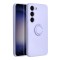Husa Protectie cu Inel din Silicon Soft Samsung S23 Ultra- Mov