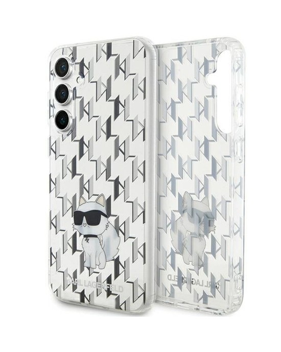 Husa Protectie Originala Karl Lagerfeld Monogram Transparenta Samsung S23 Fe