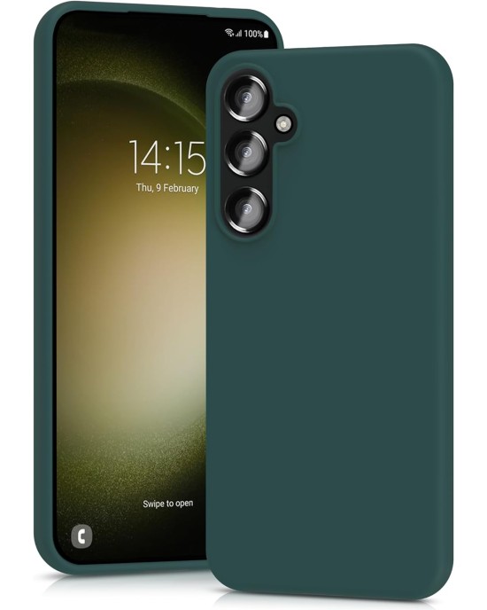 Husa Protectie Silicon Mat Samsung S23 -Verde