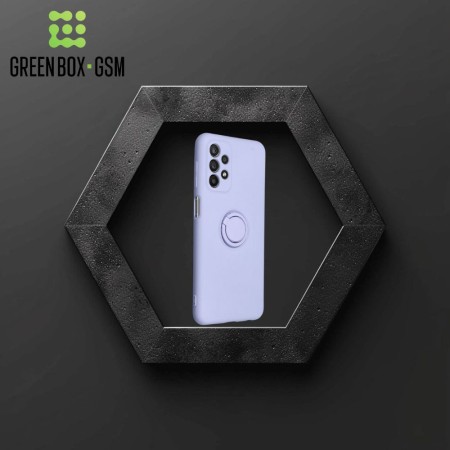 Husa Protectie cu Inel din Silicon Soft Samsung S23 - Mov Husa Protectie cu Inel din Silicon Soft Samsung S23 - Mov