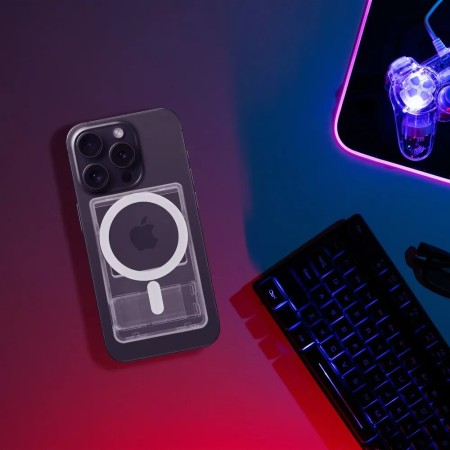 Portofel Magnetic Pentru Carduri Compatibil cu Magsafe Alb Portofel Magnetic Pentru Carduri Compatibil cu Magsafe Alb