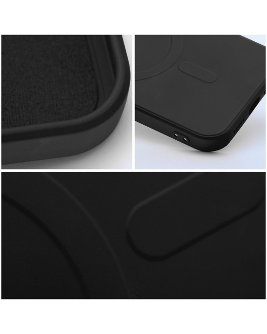 Husa Protectie Soc Silcon Mat Comaptibila MagSafe Samsung S24 Plus -Negru