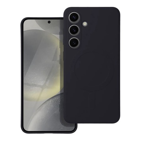 Husa Protectie Soc Silcon Mat Comaptibila MagSafe Samsung S24 Ultra -Negru Husa Protectie Soc Silcon Mat Comaptibila MagSafe Samsung S24 Ultra -Negru