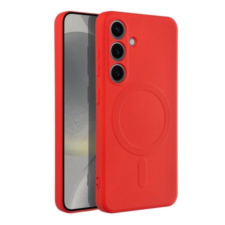 Husa Protectie Soc Silcon Mat Comaptibila MagSafe Samsung S24 Ultra -Rosu Husa Protectie Soc Silcon Mat Comaptibila MagSafe Samsung S24 Ultra -Rosu