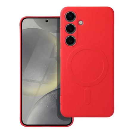 Husa Protectie Soc Silcon Mat Comaptibila MagSafe Samsung S24 Ultra -Rosu Husa Protectie Soc Silcon Mat Comaptibila MagSafe Samsung S24 Ultra -Rosu