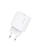 Incarcator rapid alb Usams T65, design compact, compatibilitate USB-C, 30W putere de iesire