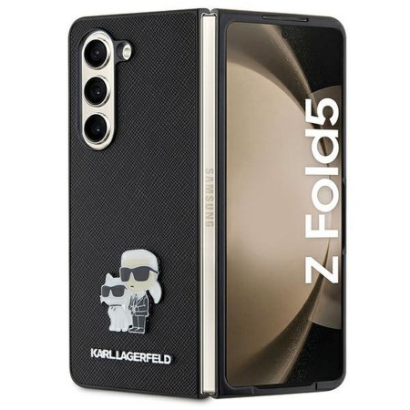 Husa originala plata KARL LAGERFELD pentru Samsung Fold 5 (Saffiano K&C PIN  / negru) Husa originala plata KARL LAGERFELD pentru Samsung Fold 5 (Saffiano K&C PIN  / negru)
