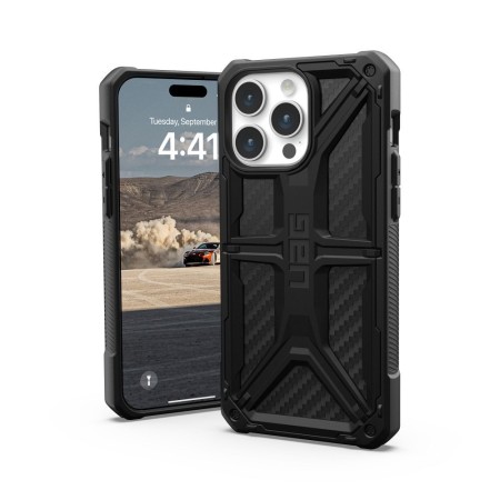 Husa UAG Monarch pentru Iphone 15 Pro Max Fibra Carbon Husa UAG Monarch pentru Iphone 15 Pro Max Fibra Carbon