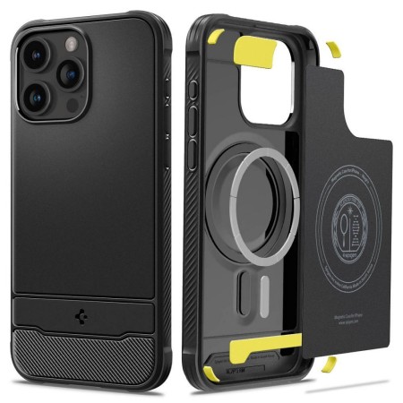 Husa Spigen Rugged Armor MAG Compatibila MagSafe pentru Iphone 15 Pro Max -Negru Mat Husa Spigen Rugged Armor MAG Compatibila MagSafe pentru Iphone 15 Pro Max -Negru Mat
