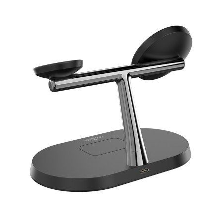 Incarcator Wireless Multifunctional 3in1 MXWC-03 Negru 15W: Alimenteaza Toate Dispozitivele Simultan Incarcator Wireless Multifunctional 3in1 MXWC-03 Negru 15W: Alimenteaza Toate Dispozitivele Simultan