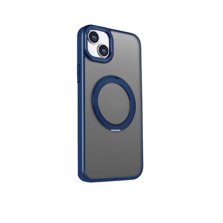 Husa Eleganta Inel Rotativ Iphone 15 Pro Max - Albastru Husa Eleganta Inel Rotativ Iphone 15 Pro Max - Albastru