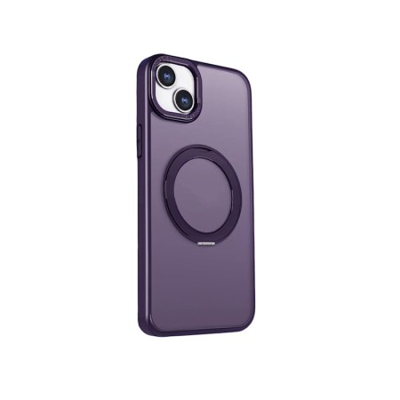 Husa Eleganta Inel Rotativ Iphone 14 Pro Max - Mov Husa Eleganta Inel Rotativ Iphone 14 Pro Max - Mov