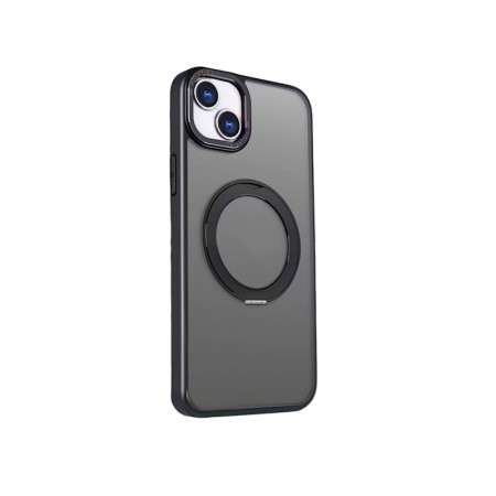 Husa Eleganta Inel Rotativ Iphone 14 Plus - Negru Husa Eleganta Inel Rotativ Iphone 14 Plus - Negru