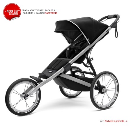 Carucior Thule Glide 2 Single Aluminium/Jet Black (model 2020) Carucior Thule Glide 2 Single Aluminium/Jet Black (model 2020)