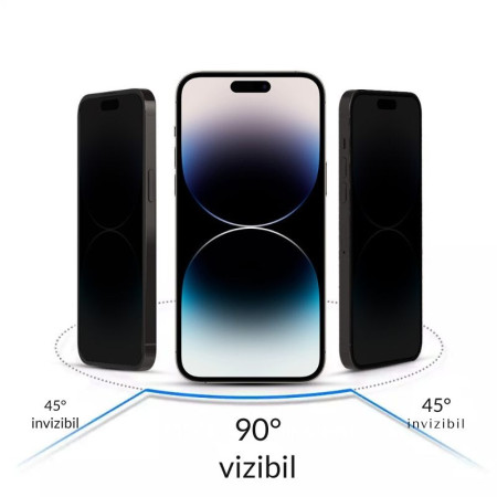 Folie Protectie Sticla Privata 10X Titanium Iphone 16 Pro Folie Protectie Sticla Privata 10X Titanium Iphone 16 Pro