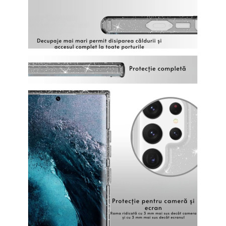 Husa Sclipici Liavec Moonlight Samung S24 Ultra Roz Husa Sclipici Liavec Moonlight Samung S24 Ultra Roz