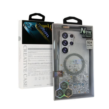 Husa Sclipici Liavec Moonlight Samung S24 Ultra Silver Husa Sclipici Liavec Moonlight Samung S24 Ultra Silver