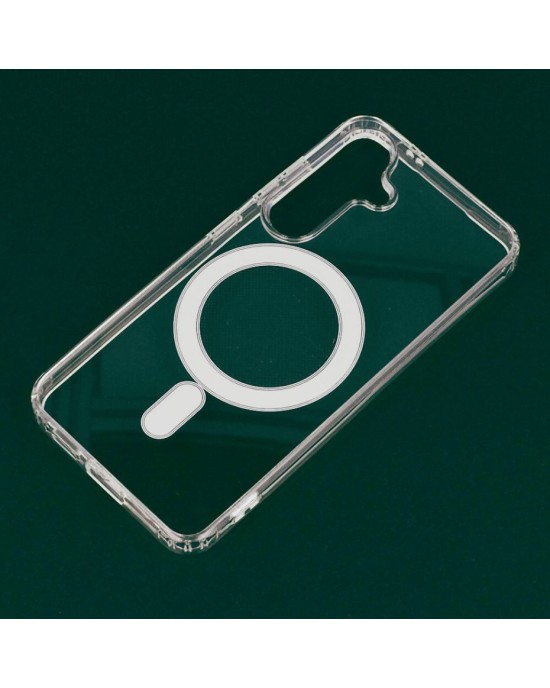 Husa Protectie Robusta MagSafe Transparenta Acril si TPU Samsung S24 Plus