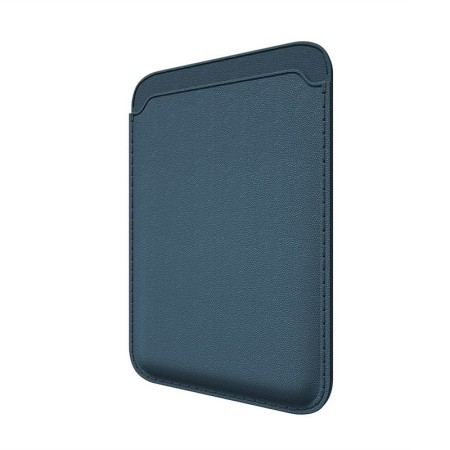 Portofel Magnetic MagPocket din Piele Ecologica pentru Iphone -Albastru