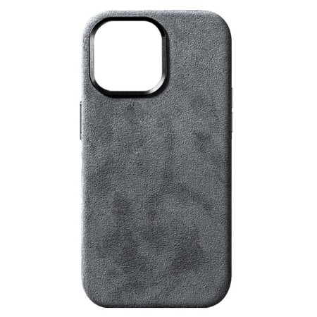 Husa Clasica MagSafe Iphone 14 Pro -Alcantara - Gri Husa Clasica MagSafe Iphone 14 Pro -Alcantara - Gri