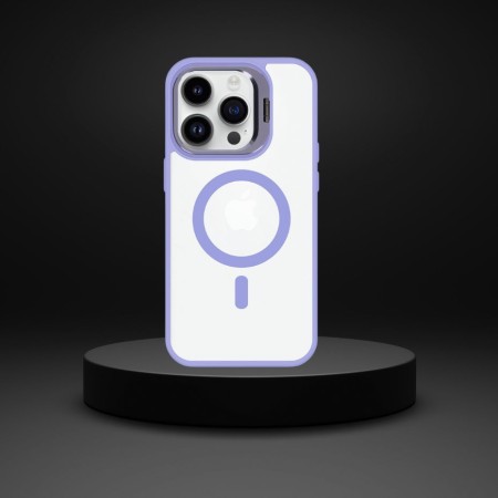 Husa Protectie Impact MagSafe cu Inel-Stand Iphone 13 Compatibil -Mov