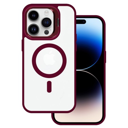 Husa Protectie Impact MagSafe cu Inel-Stand Iphone 13 Pro Compatibil -Burgundy Husa Protectie Impact MagSafe cu Inel-Stand Iphone 13 Pro Compatibil -Burgundy