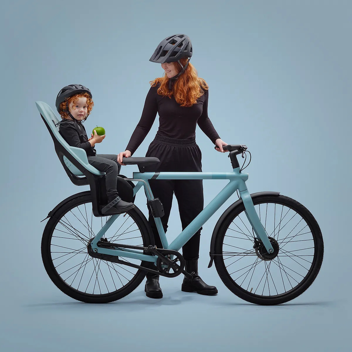 Scaun pentru copii, cu montare pe bicicleta in spate - Thule Yepp 2 Maxi Frame mounted, Agave - 5 | YEO