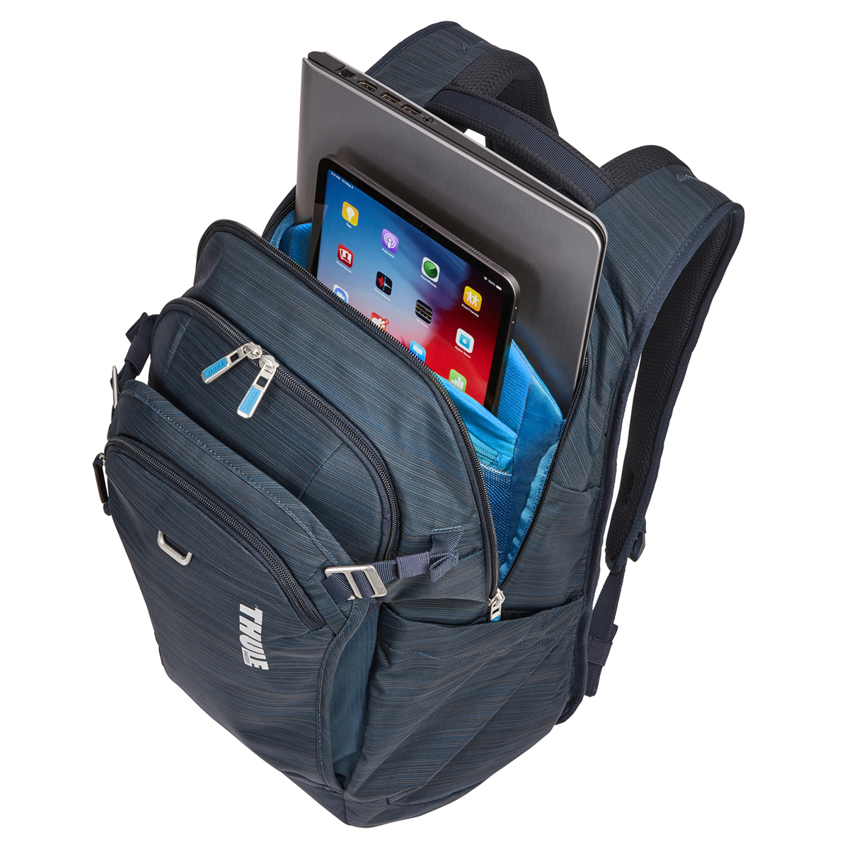 Rucsac urban cu compartiment laptop, Thule, Construct, 24L, Carbon Blue - 2 | YEO