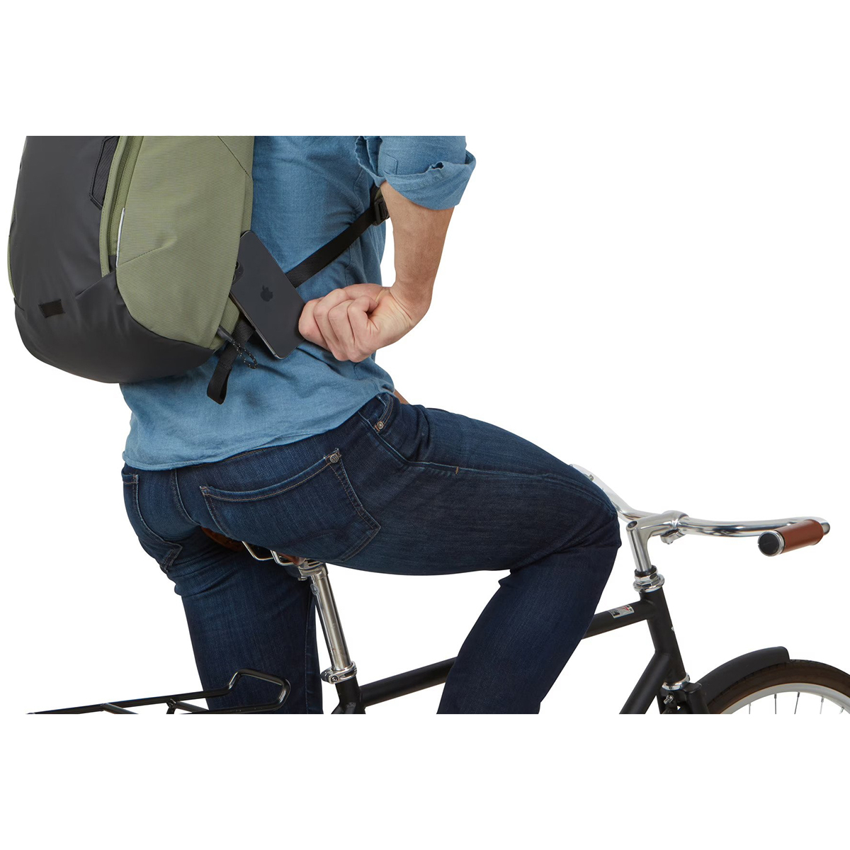 Rucsac urban cu compartiment laptop, Thule, Paramount Commuter, 18L, Olive Green - 3 | YEO