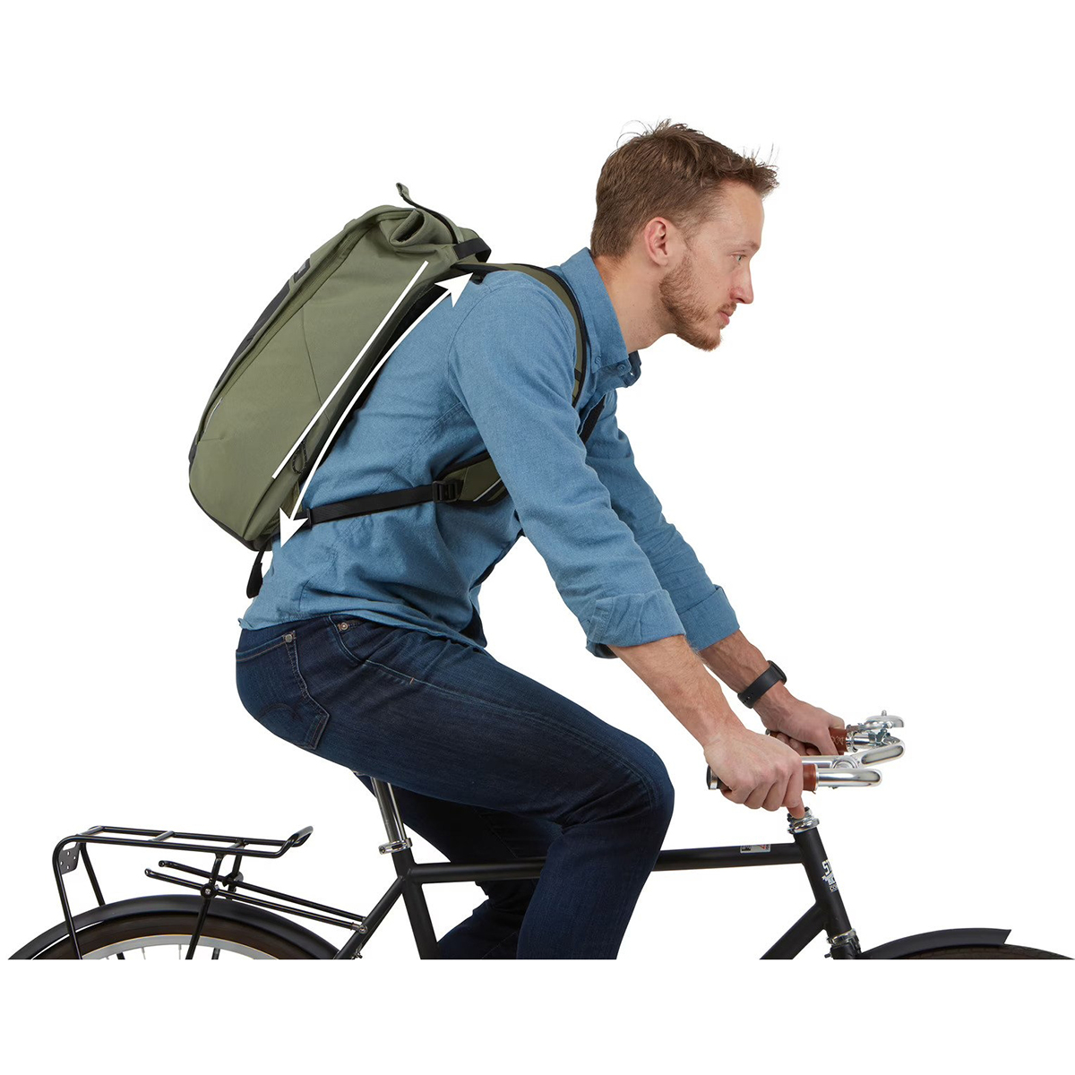 Rucsac urban cu compartiment laptop, Thule, Paramount Commuter, 18L, Olive Green - 1 | YEO
