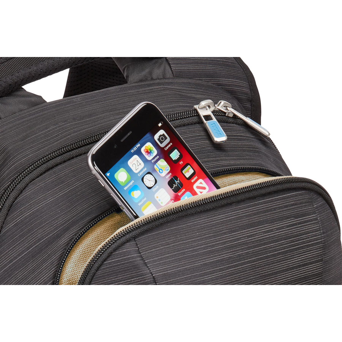 Rucsac urban cu compartiment laptop, Thule, Construct, 24L, Negru - 1 | YEO