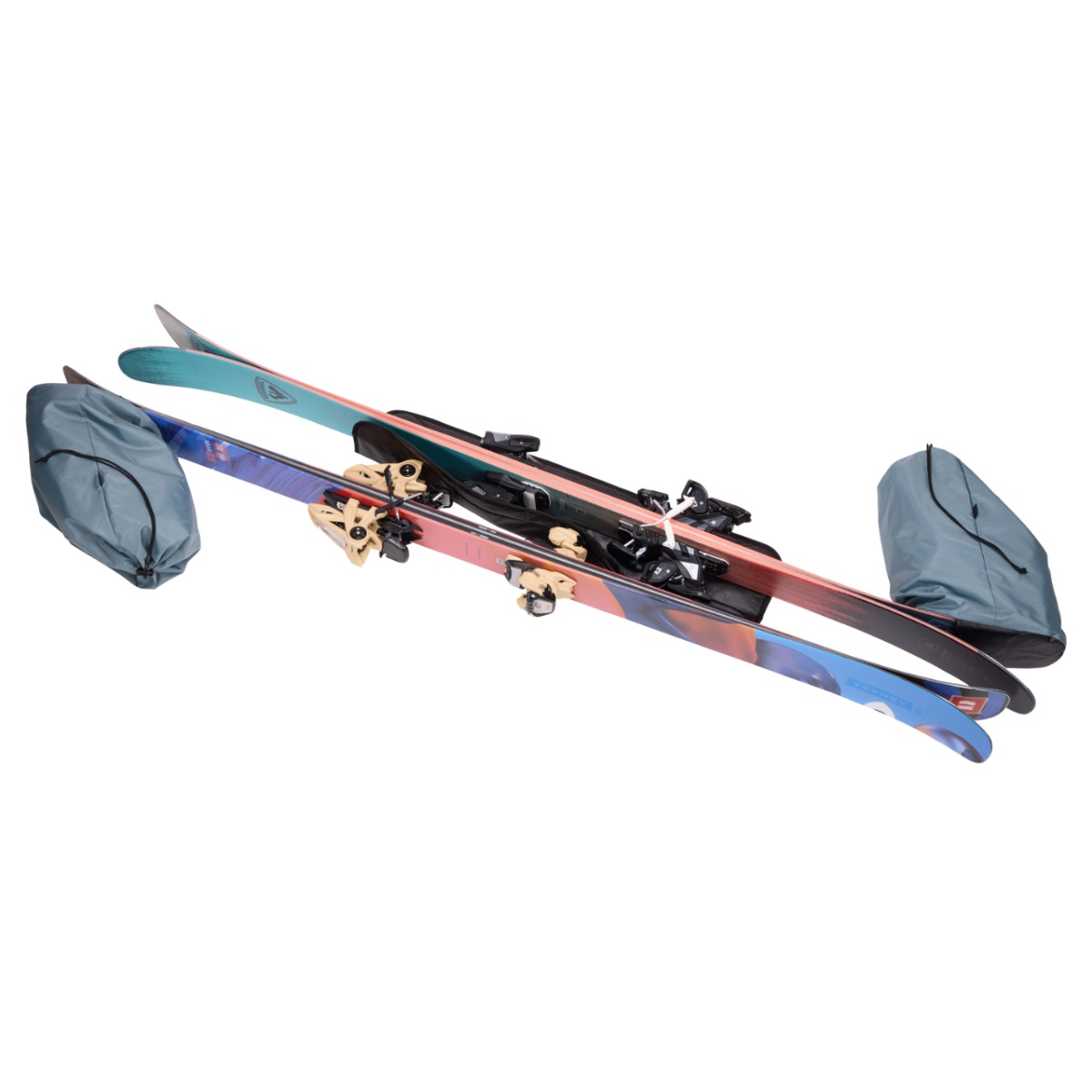 Geanta schi Thule RoundTrip Double Ski Roller 192cm, Negru, 2024 - 1 | YEO