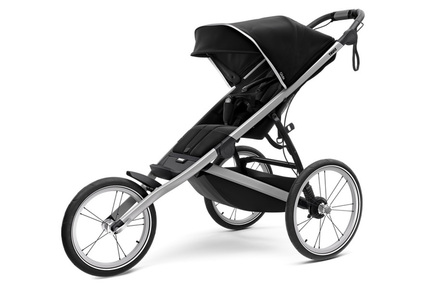 Carucior Thule Glide 2 Single Aluminium/Jet Black (model 2020) - 2 | YEO