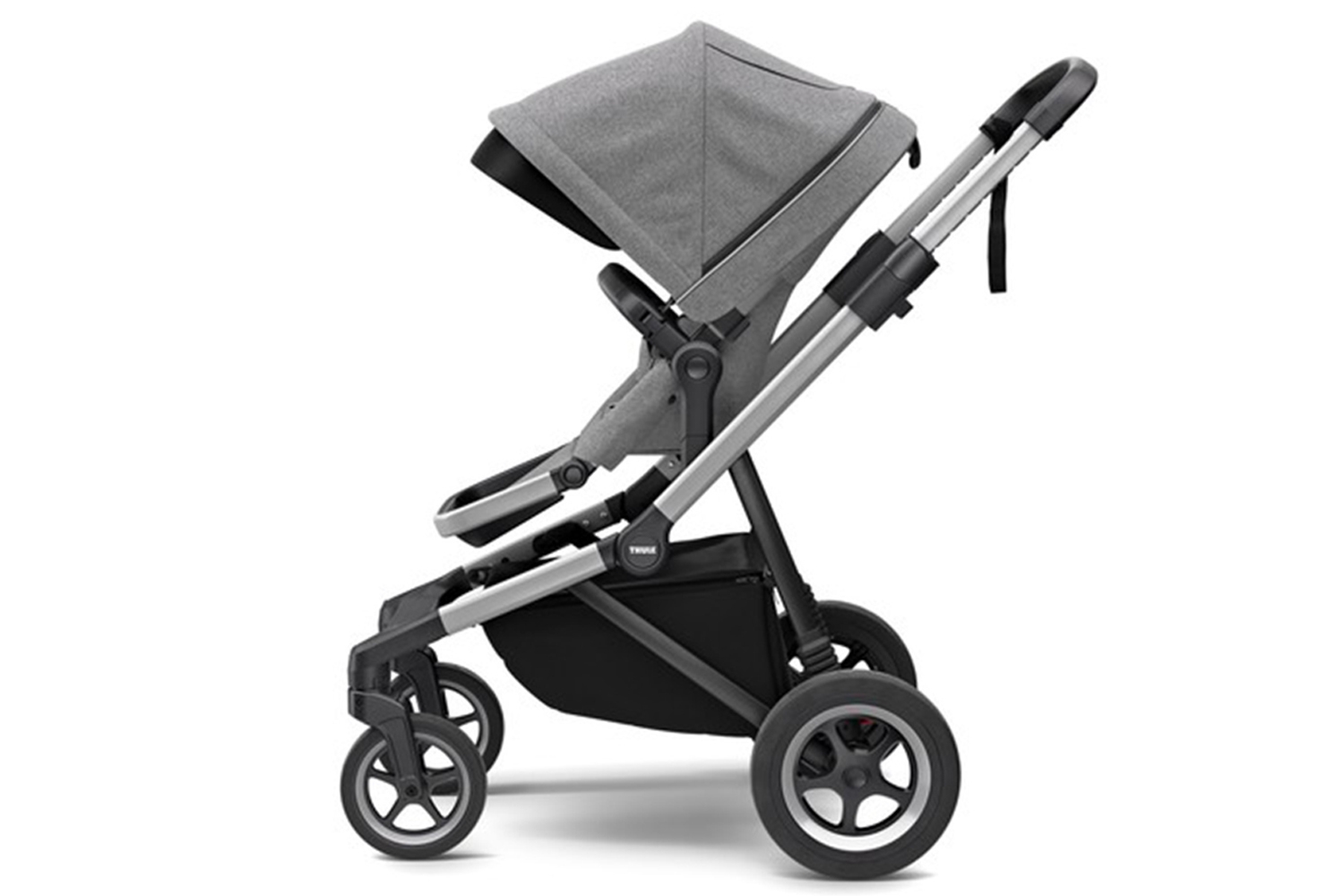 Carucior Thule SLEEK Cadru Gri si Copertina Grey Melange - 2 | YEO