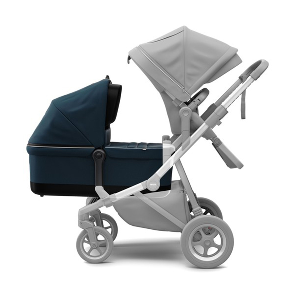 Landou, Thule, Sleek Bassinet, pentru caruciorul Thule Sleek Navy Blue - 1 | YEO