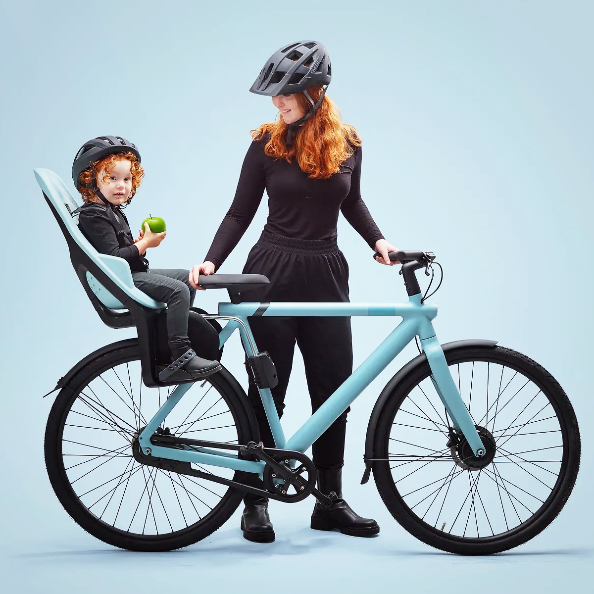 Scaun pentru copii, cu montare pe bicicleta in spate - Thule Yepp 2 Maxi Frame mounted, Alaska Blue - 1 | YEO