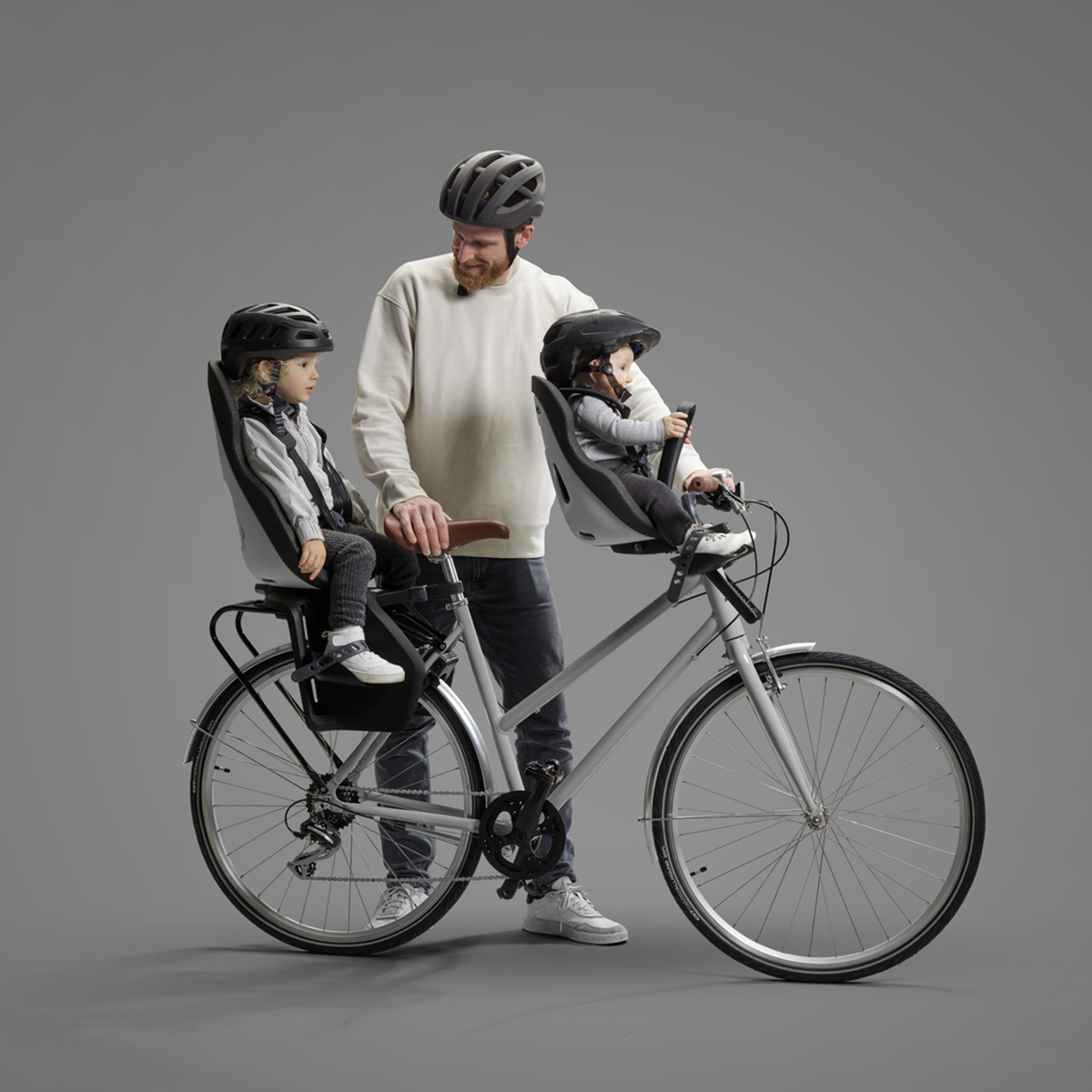 Scaun pentru copii, cu montare pe bicicleta in fata - Thule Yepp Nexxt 2 Mini Monument Gray - 1 | YEO