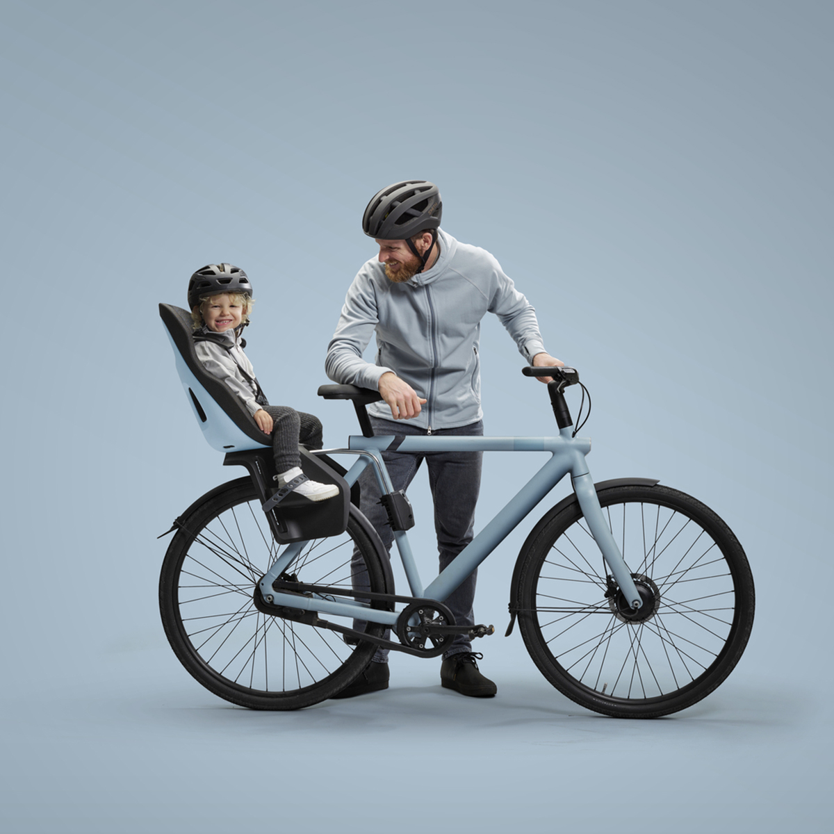Scaun pentru copii, cu montare pe bicicleta in spate - Thule Yepp Nexxt 2 Maxi Frame mounted Aquamarine Blue - 3 | YEO